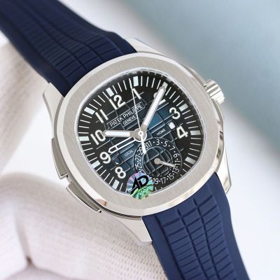 Patek Philippe Aquanaut 40.8mm Steel Case 9015 Movement Tropical Rubber Strap Watch